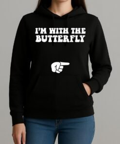 I’m With Butterfly Halloween Costume Party Matching Couples Shirt Unihoodie