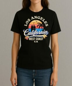 Los Angeles California Beach Surf Summer Vacation Womentee