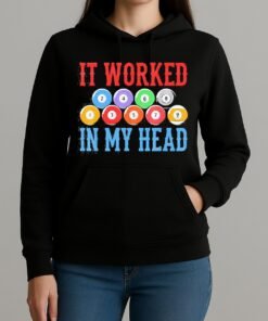 Retro Billiard Billard Player Pool Snooker Shirt Unihoodie