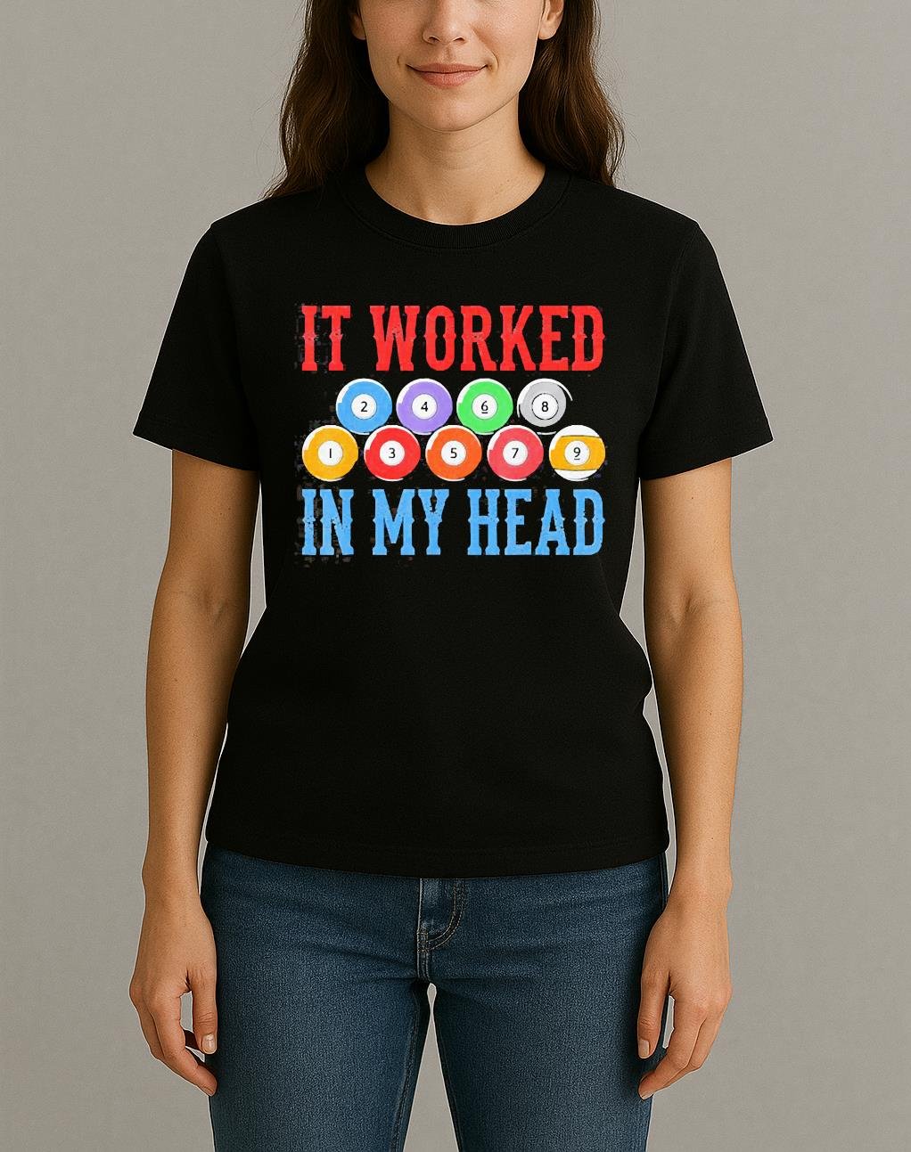 Retro Billiard Billard Player Pool Snooker Shirt Womentee
