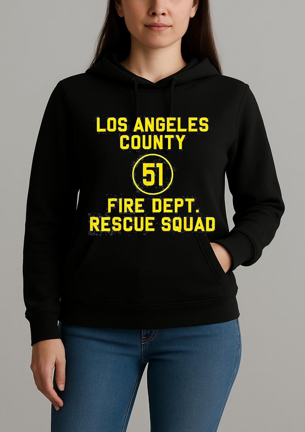 Truck Side 51 Emergency Squad Reproduction Logo Essential Shirt Unihoodie
