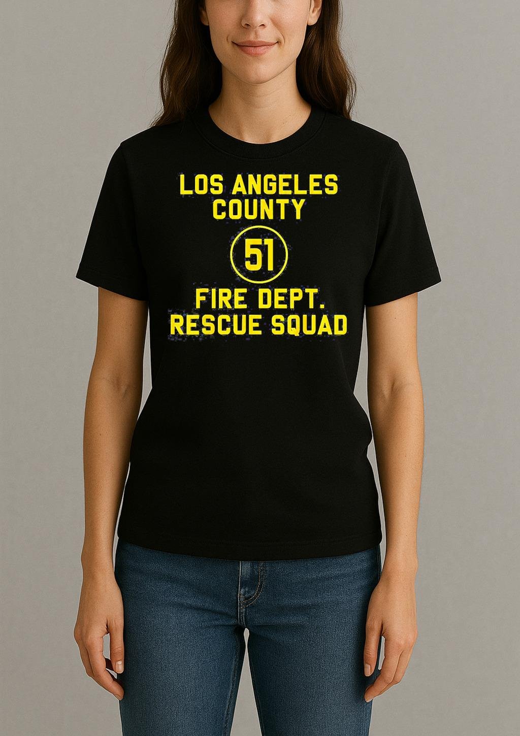 Truck Side 51 Emergency Squad Reproduction Logo Essential Shirt Womentee