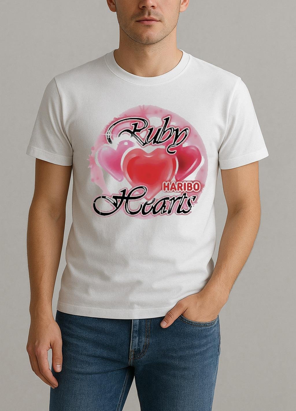 Ruby Haribo Heart Premium Shirt by Bino Shirt – Custom Graphic T-Shirt