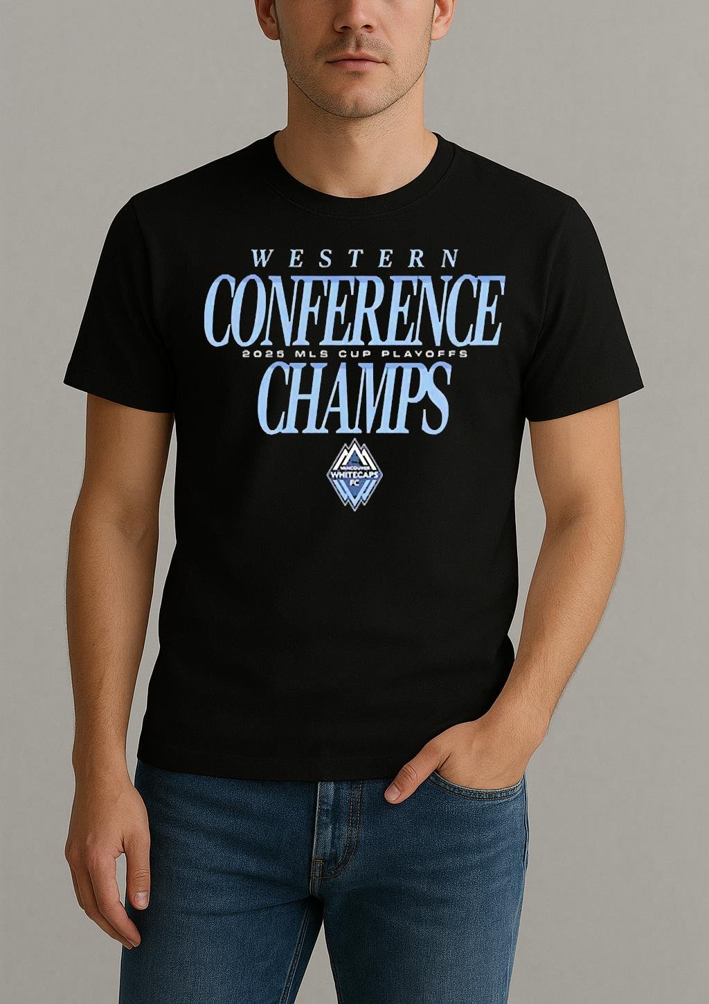 Mls Western Conference Champions Vancouver Whitecaps Fc 2025 Shirt by Bino Shirt – Custom Graphic T-Shirt